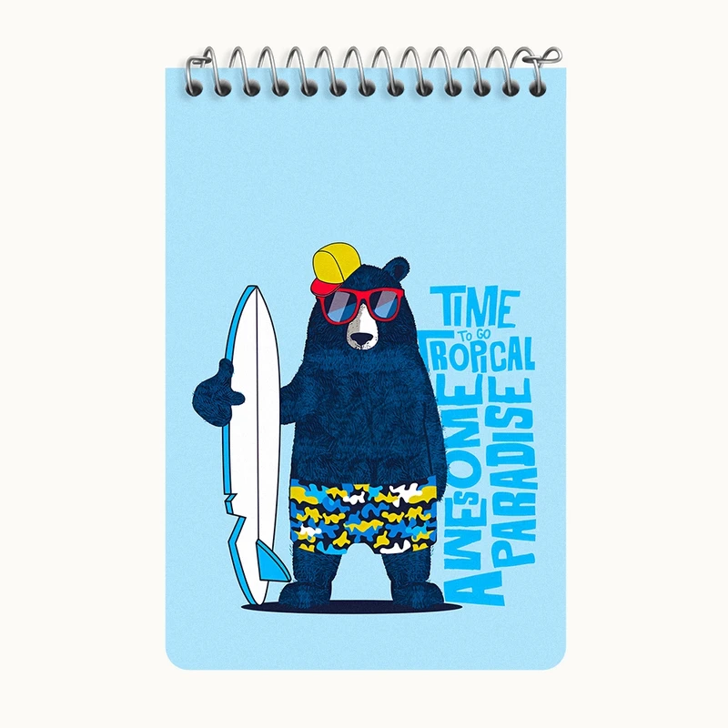 دفتر یادداشت 50 برگ خندالو طرح خرس بامزه کد F8615