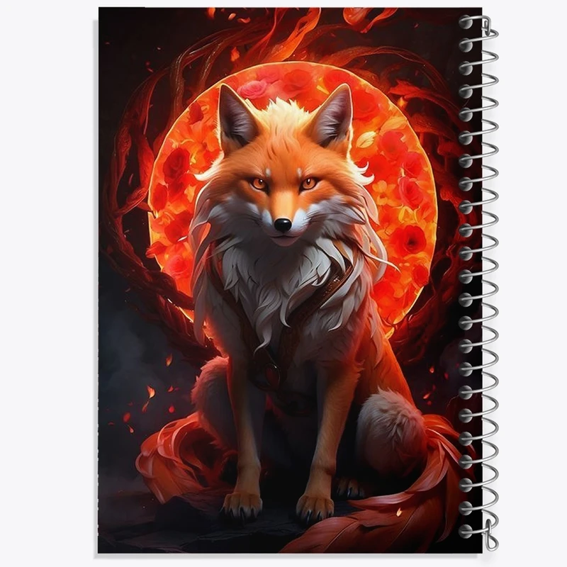 دفتر طراحی 50 برگ خندالو طرح روباه کد F1226