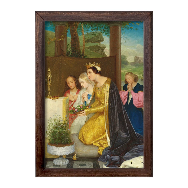 تابلو خندالو طرح نقاشی سنت آملی، رینه دی هونگری اثر پل دلاروش کد F12124