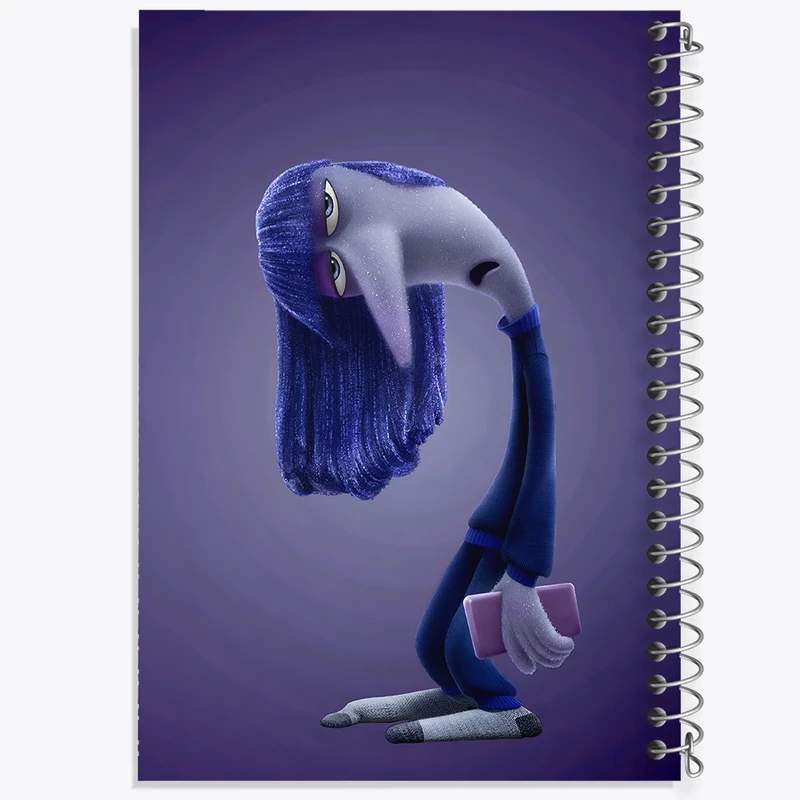 دفتر مشق 100 برگ خندالو طرح شخصیت بی حوصلگی اینساید اوت کد F3349