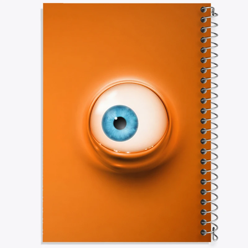 دفتر مشق 100 برگ خندالو طرح ایموجی تک چشم کد F3311