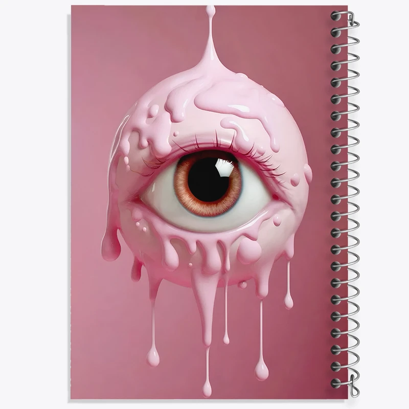 دفتر مشق 100 برگ خندالو طرح چشم کد F3835