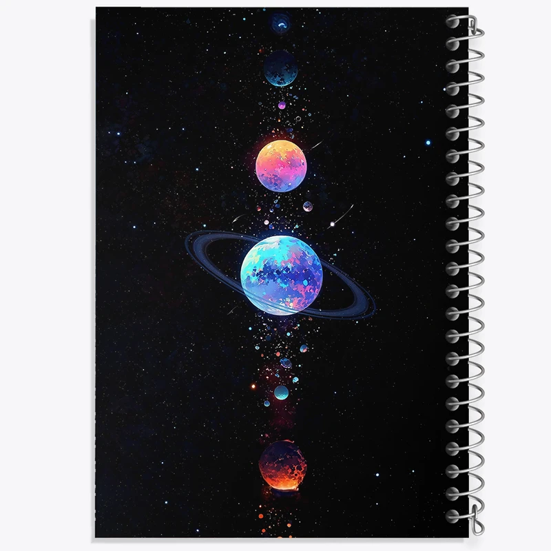 دفتر نقاشی 50 برگ خندالو طرح فضایی کد N7697