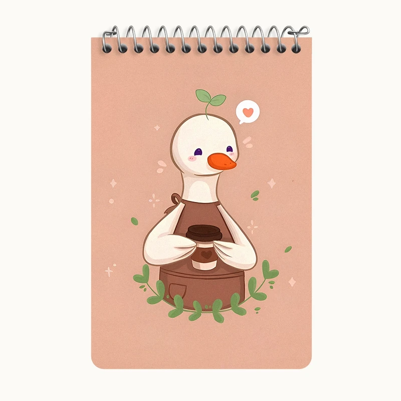 دفتر یادداشت 50 برگ خندالو طرح اردک باریستا کد F6133