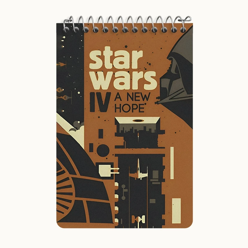 دفتر یادداشت 50 برگ خندالو طرح جنگ ستارگان (Star Wars) کد F10497