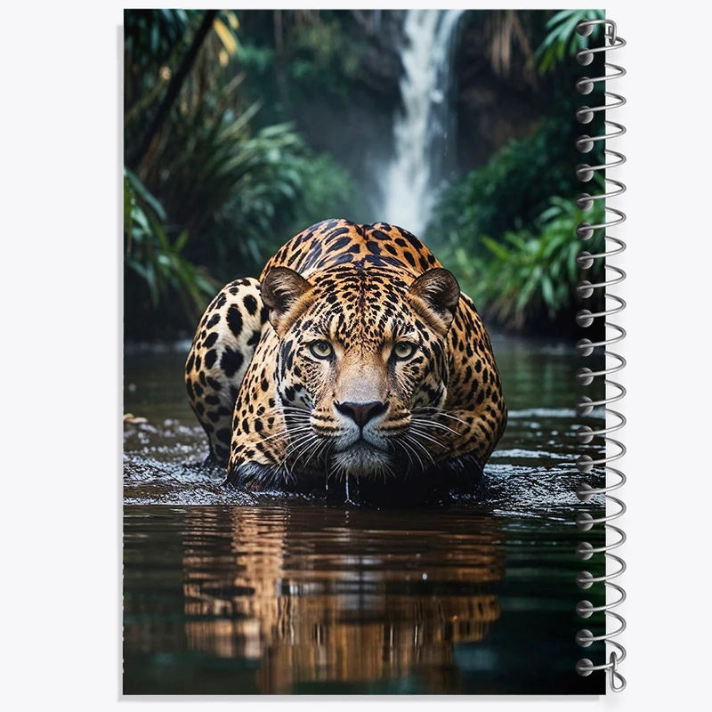 دفتر مشق 50 برگ خندالو طرح پلنگ کد F10075