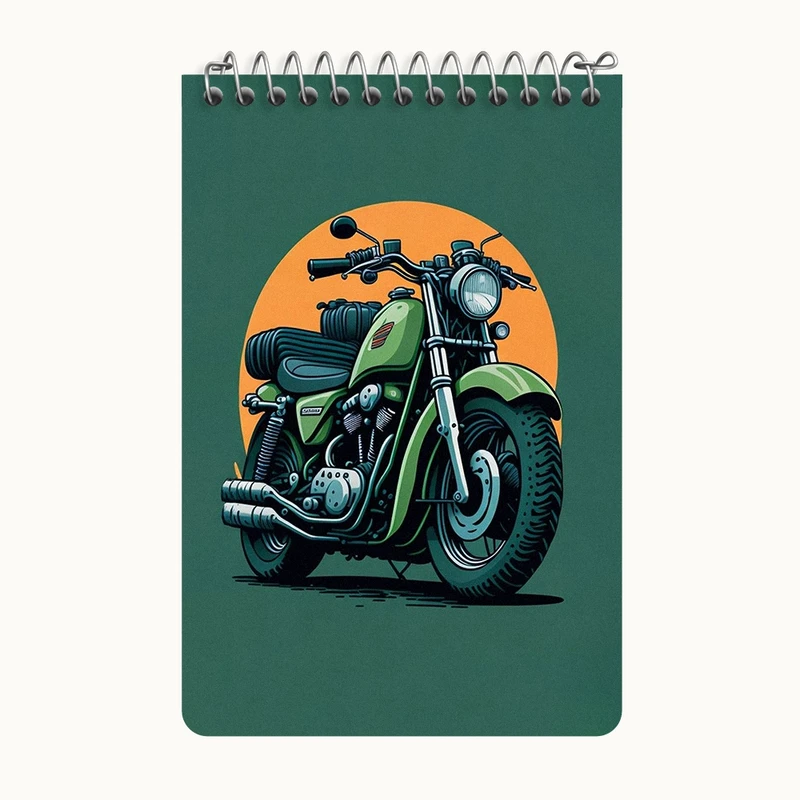 دفتر یادداشت 50 برگ خندالو طرح موتور سیکلت کد F3010