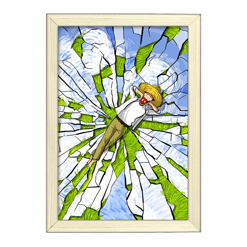 تابلو خندالو طرح ونسان ونگوگ کد F6494