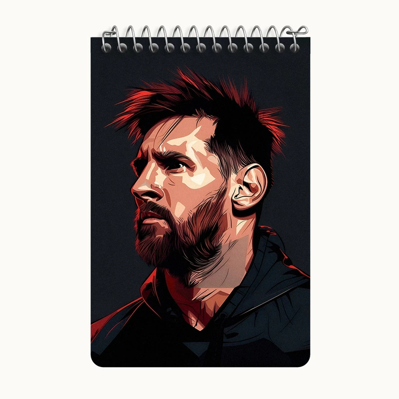 دفتر یادداشت 50 برگ خندالو طرح لیونل مسی کد F6983