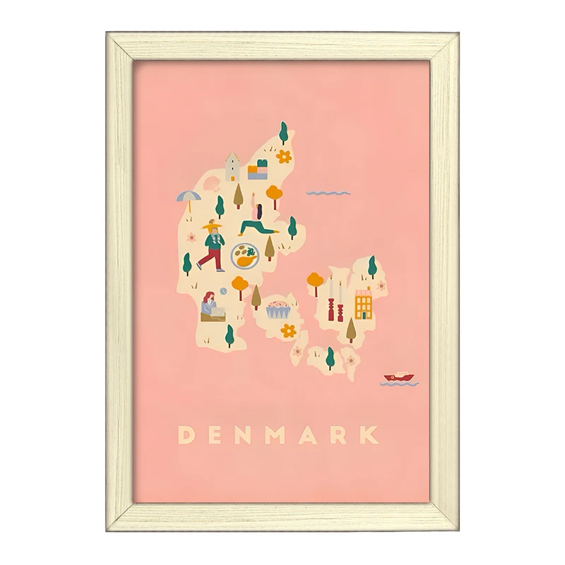 تابلو خندالو طرح دانمارک (Denmark) کد F14364