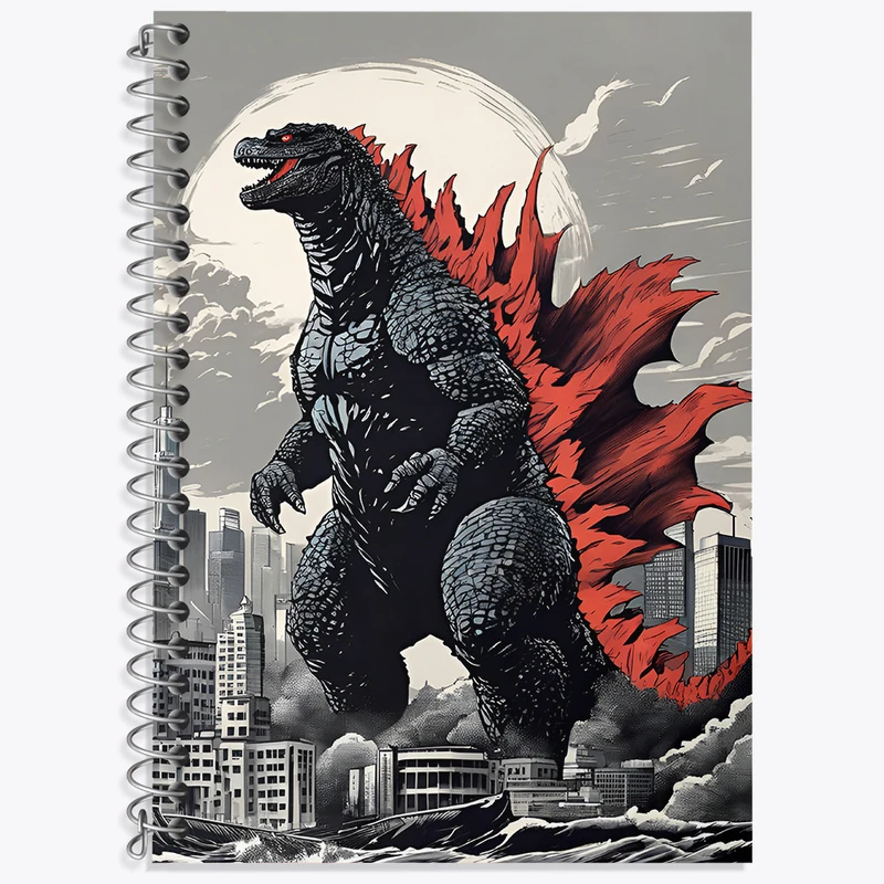 دفتر نت موسیقی 50 برگ خندالو طرح فیلم گودزیلا (Movie Godzilla) کد N8025