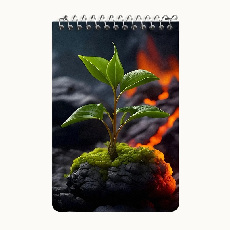 دفتر یادداشت 50 برگ خندالو طرح گل کد F6739