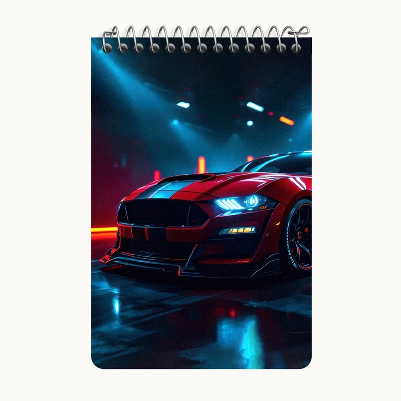 دفتر یادداشت 50 برگ خندالو طرح ماشین اسپرت کد F5204