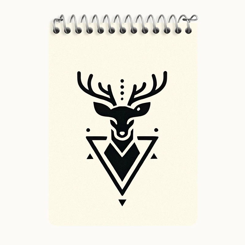 دفتر یادداشت 50 برگ خندالو طرح گوزن کد N6754