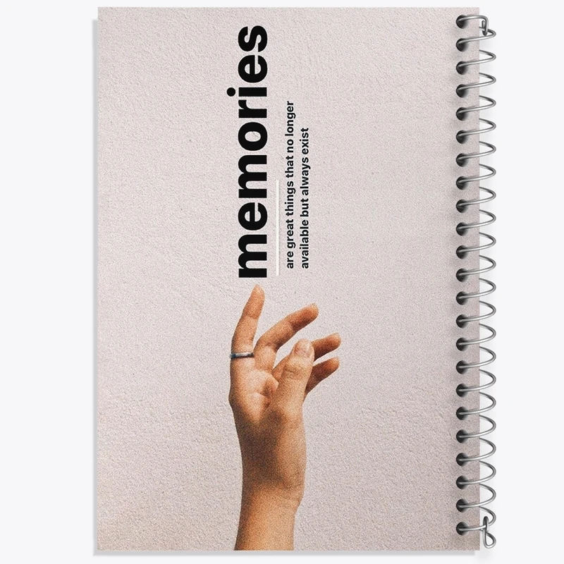 دفتر طراحی 50 برگ خندالو طرح Memories کد F1033