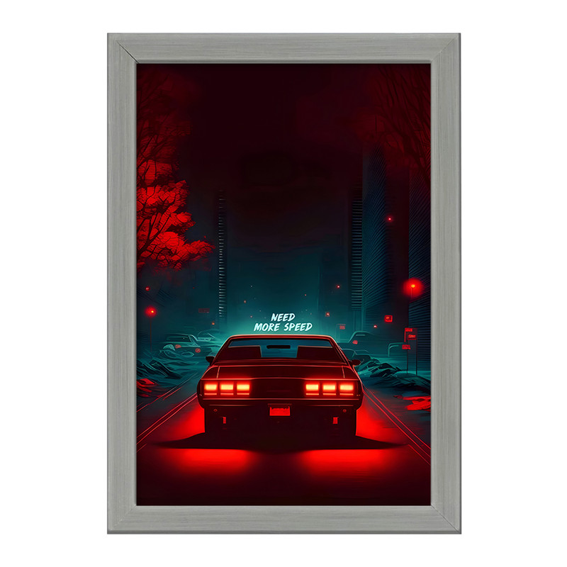 تابلو خندالو طرح ماشین کلاسیک کد F10638