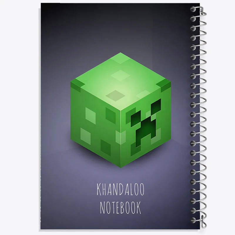 دفتر مشق 100 برگ خندالو طرح بازی ماینکرافت (Minecraft) کد N8728