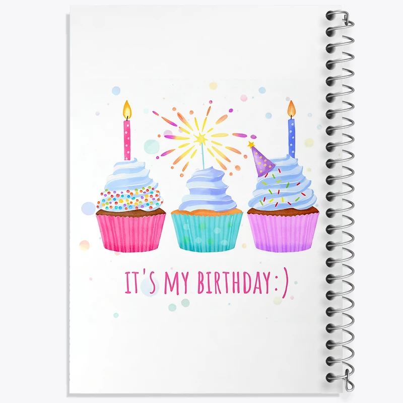 دفتر مشق 50 برگ خندالو طرح تولد مبارک کد F4210