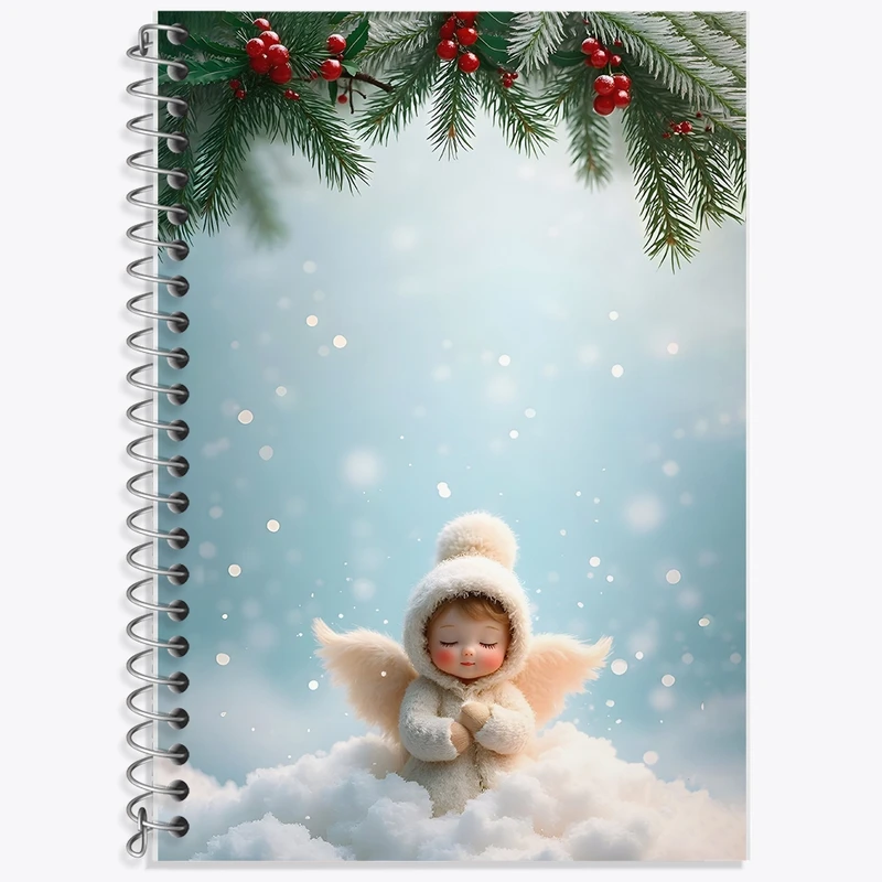 دفتر زبان 50 برگ خندالو مدل سه خط طرح فرشته کوچولو کد F8682