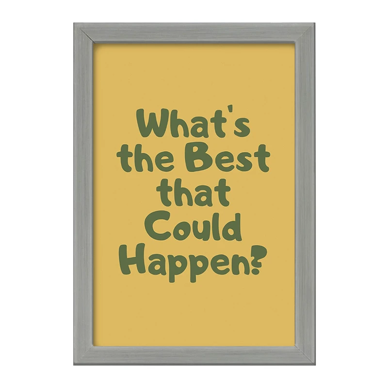 تابلو خندالو طرح What's The Best That Could Happen? کد F11891