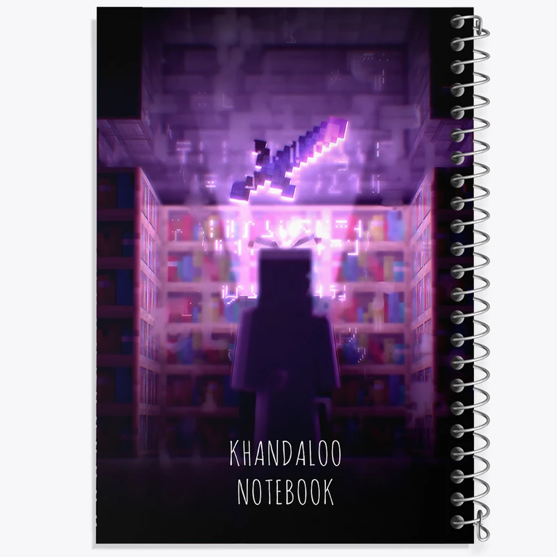 دفتر نقاشی 50 برگ خندالو طرح بازی ماینکرافت (Minecraft) کد N8768