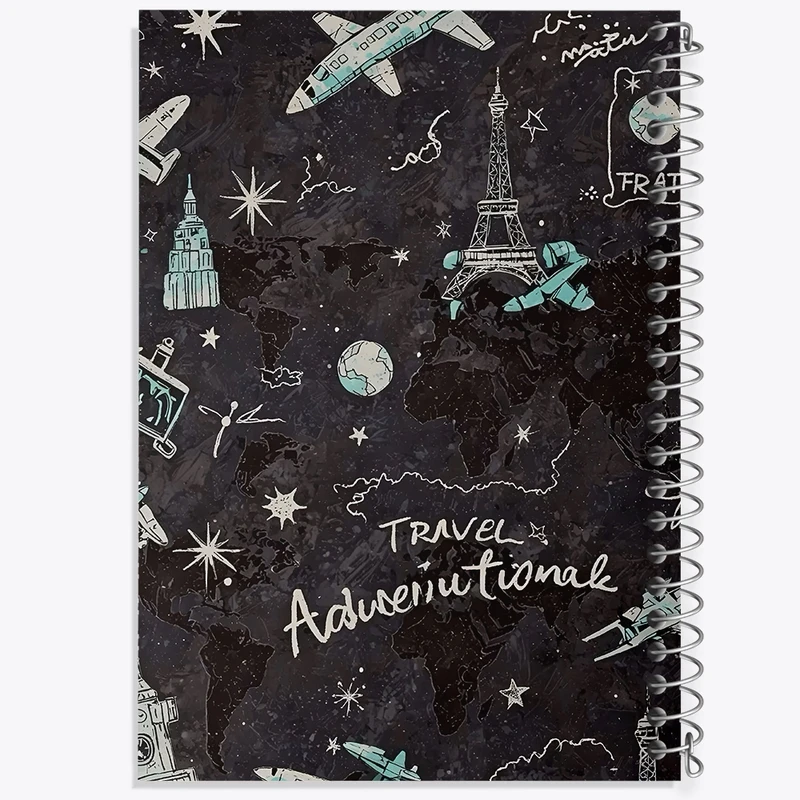 دفتر طراحی 50 برگ خندالو طرح سفر کد N4477