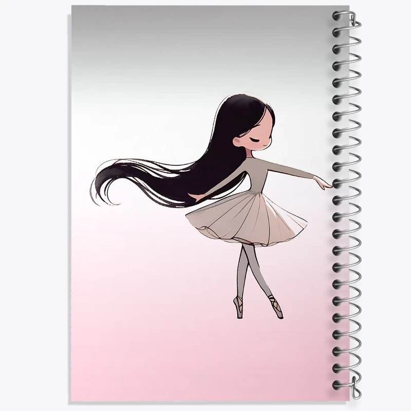 دفتر مشق 100 برگ خندالو طرح دخترانه بامزه کد F3325