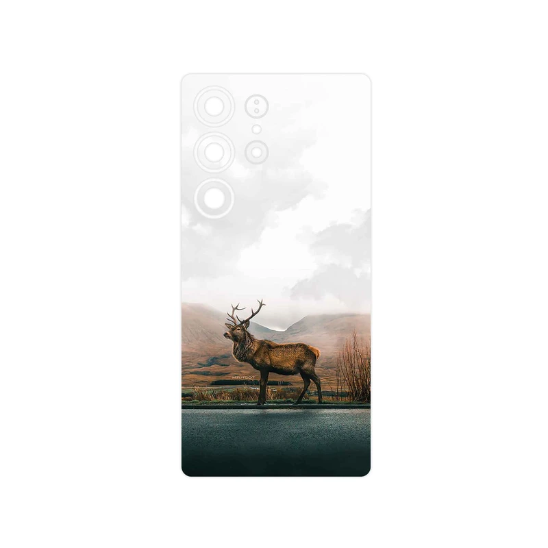 برچسب پوششی ماهوت مدل Horned_Deer مناسب برای گوشی موبایل سامسونگ Galaxy S25 Ultra