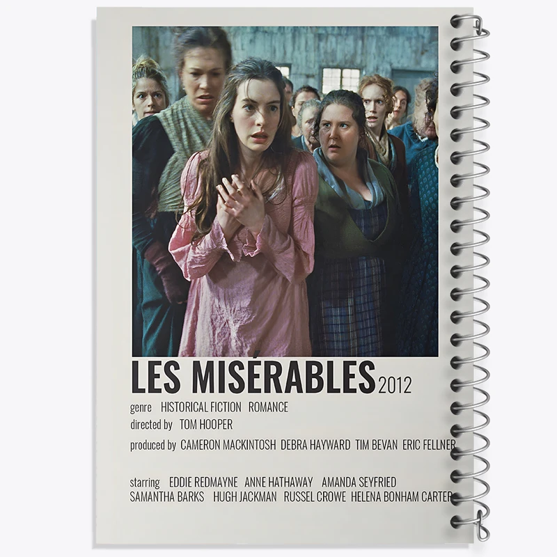دفتر مشق 50 برگ خندالو طرح بینوایان (Les Misérables) کد F13002