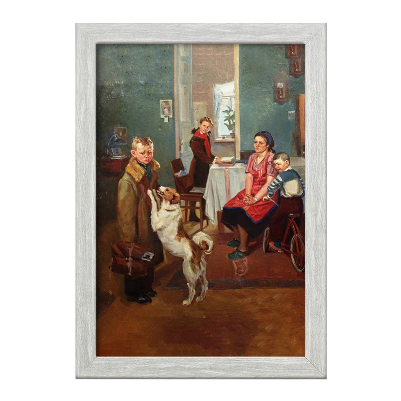 تابلو خندالو طرح نقاشی دوباره مساوی اثر فدور رشتنیکوف کد F12293