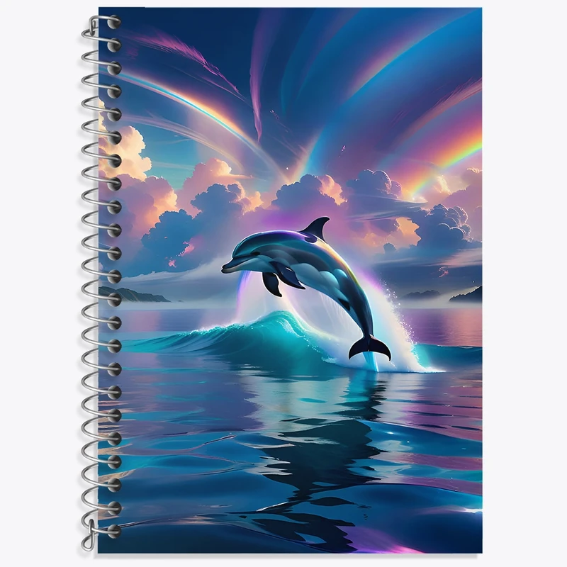 دفتر لغت 50 برگ خندالو طرح دلفین کد F4331