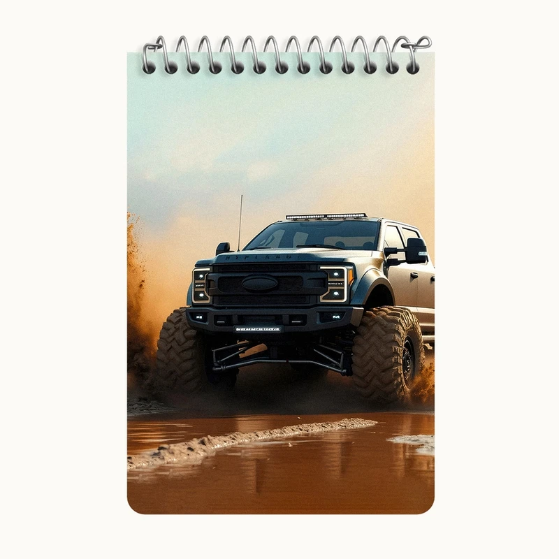 دفتر یادداشت 50 برگ خندالو طرح آفرود (Off Road) کد F5213