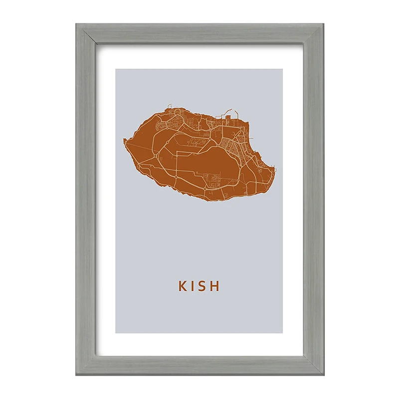 تابلو خندالو طرح نقشه کیش کد F11963