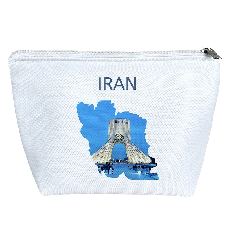 کیف لوازم آرایش دخترانه خندالو مدل نقشه ایران (Iran) کد H2773