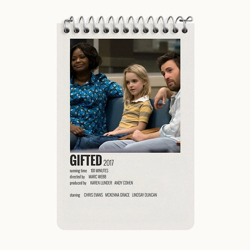 دفتر یادداشت 50 برگ خندالو طرح با استعداد (Gifted) کد F13059