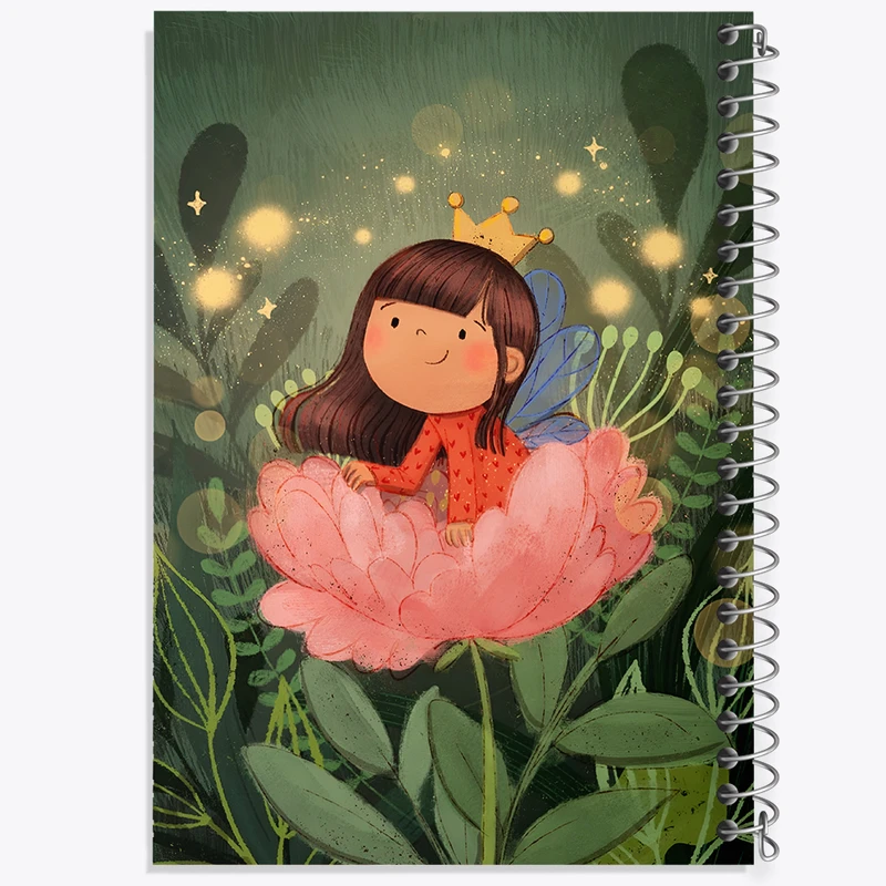 دفتر نقاشی 50 برگ خندالو طرح دخترانه کیوت کد N7431