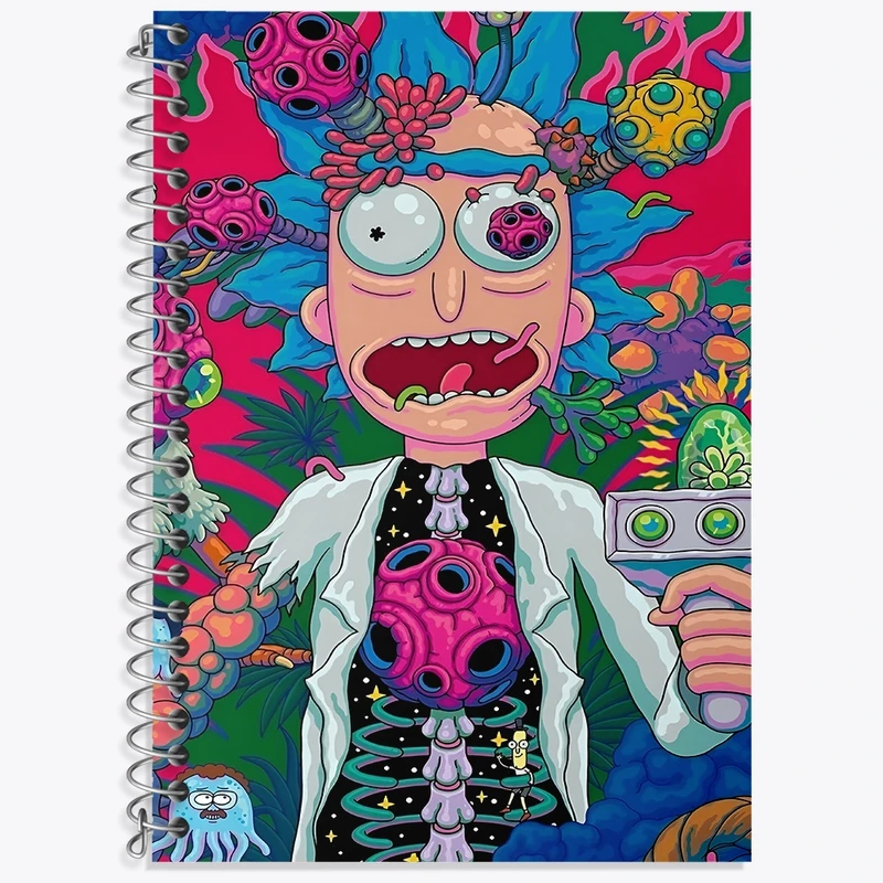 دفتر لغت 50 برگ خندالو طرح ریک و مورتی (Rick and Morty) کد F4018