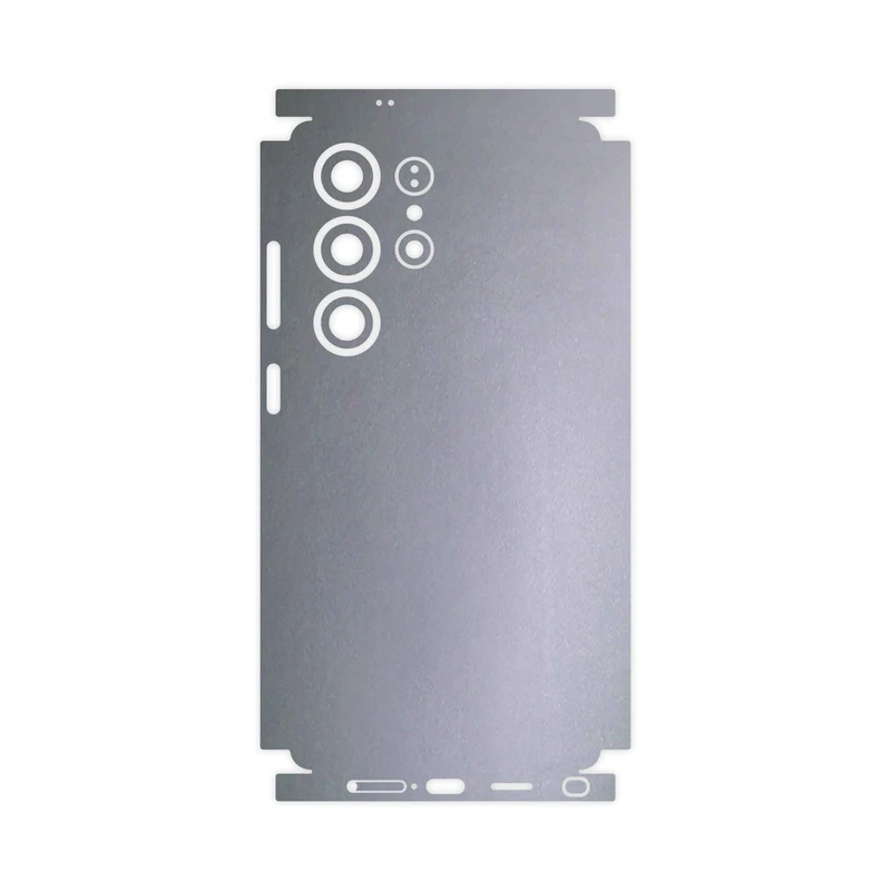 برچسب پوششی ماهوت مدل Matte-Silver-FullSkin مناسب برای گوشی موبایل سامسونگ Galaxy S25 Ultra