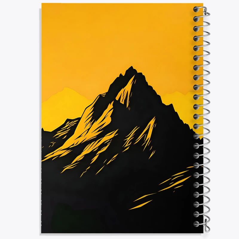 دفتر مشق 100 برگ خندالو طرح کوه کد F8503