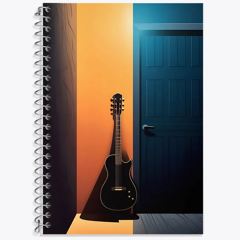 دفتر لغت 50 برگ خندالو طرح گیتار کد F10621