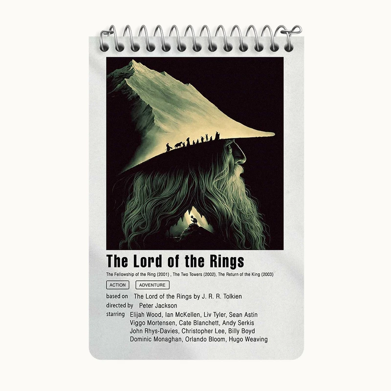 دفتر یادداشت 50 برگ خندالو طرح ارباب حلقه ها (Lord Of The Rings) کد F11942