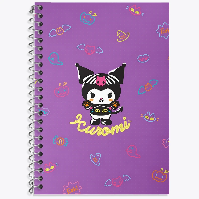 دفتر لغت 50 برگ خندالو طرح کرومی (Kuromi) کد N9046