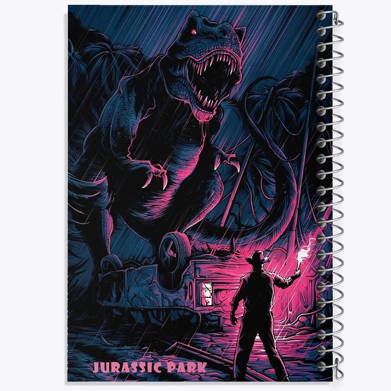 دفتر لیست خرید 50 برگ خندالو طرح ژوراسیک (Jurassic Park) کد F13788