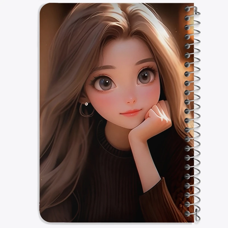 دفتر یادداشت 50 برگ خندالو طرح دخترانه کد N5190
