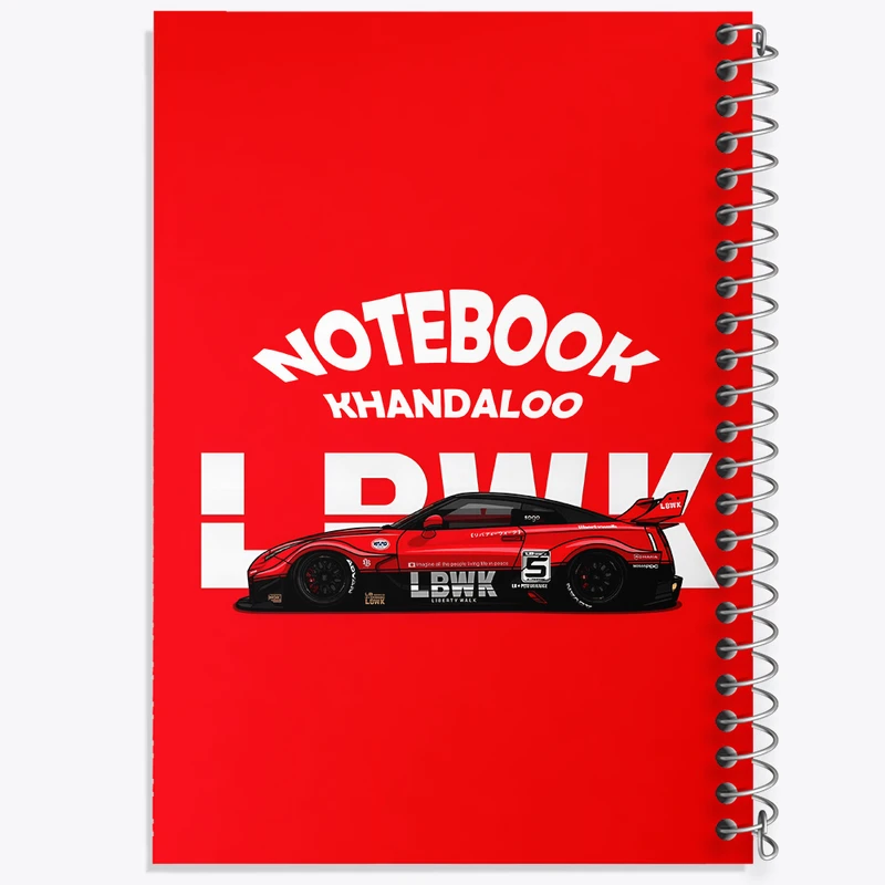 دفتر مشق 100 برگ خندالو طرح نیسان (Nissan 35GT-RR) کد N7525