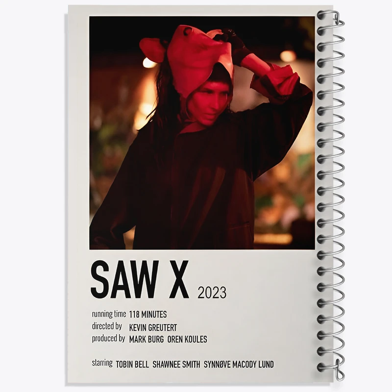 دفتر مشق 50 برگ خندالو طرح اره (Saw X) کد F12956