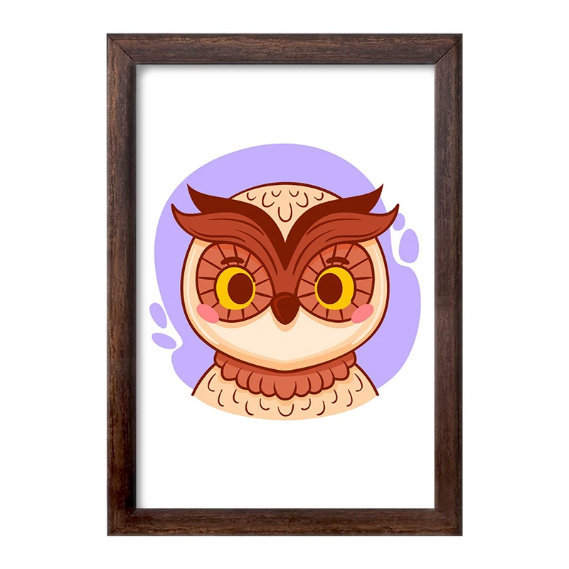 تابلو خندالو طرح جغد حیوانات بامزه کد 37163