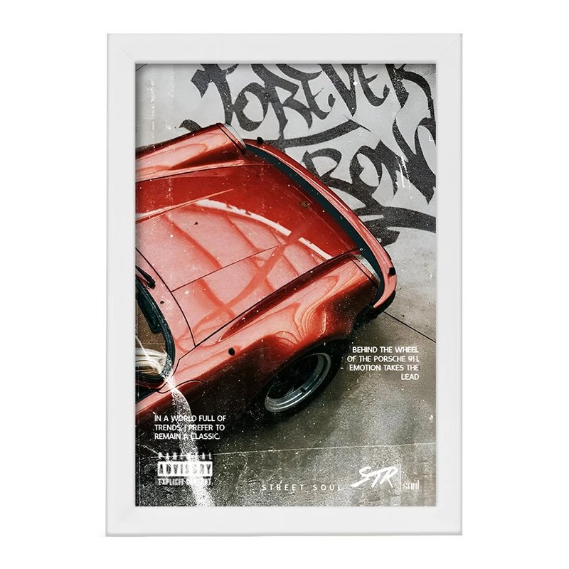 تابلو خندالو طرح پورشه (Porsche) کد F13522