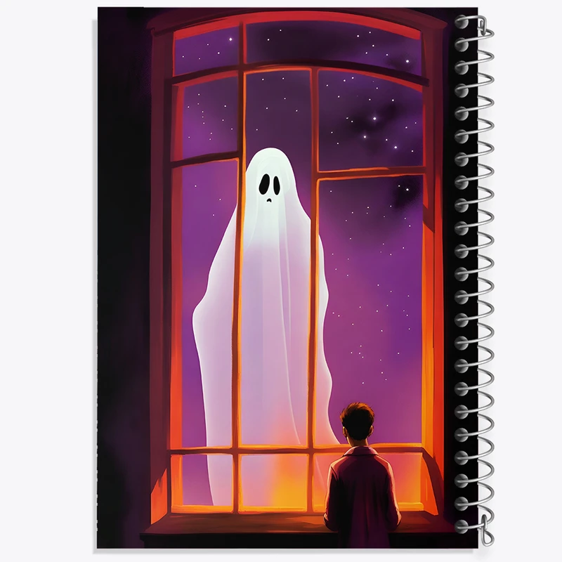 دفتر مشق 50 برگ خندالو طرح پسر و روح کد F8886