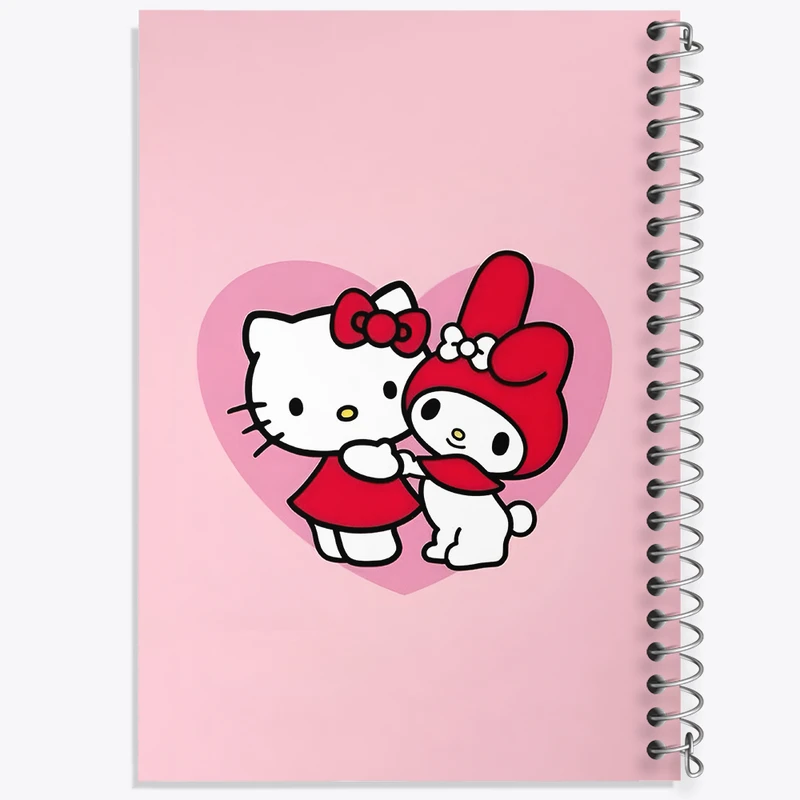 دفتر مشق 50 برگ خندالو طرح هلو کیتی و ملودی کد N7221